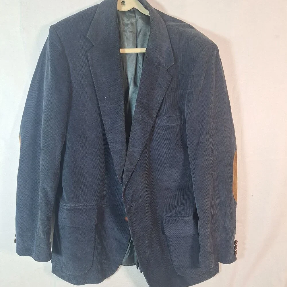 Vintage Farrah Blue Corduroy Blazer